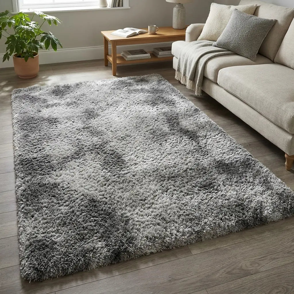 Nooma™ Washable Living Room Rug (5×8ft, Grey)